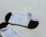 Soft Grey Stripe Anklet